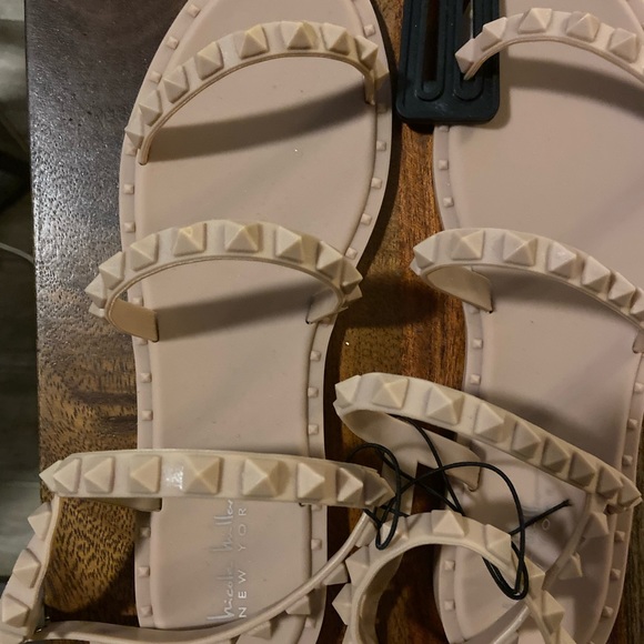 Nicole Miller Lucky Rockstud jelly rubber sandals - Picture 5 of 14